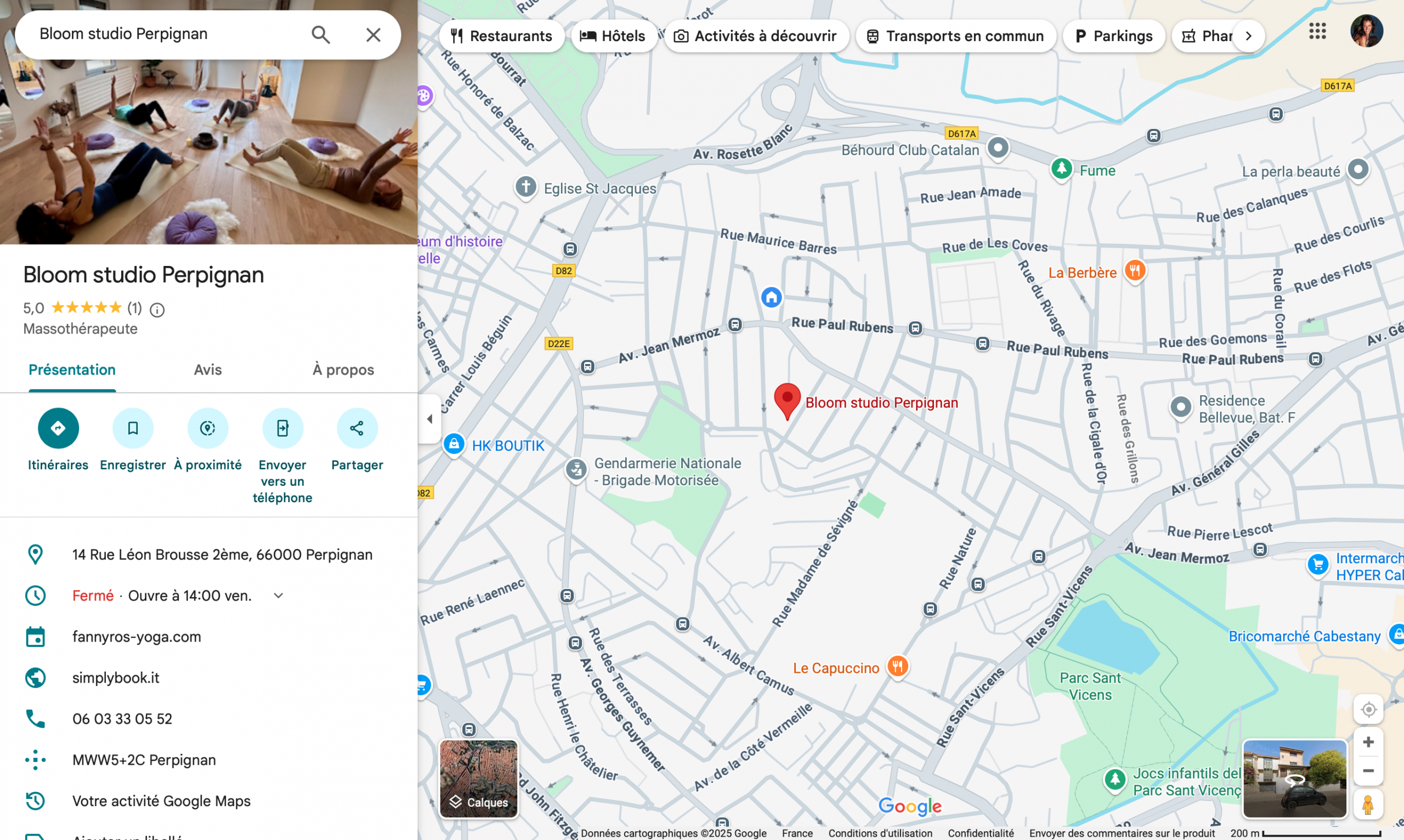 plan Bloom Studio Perpignan