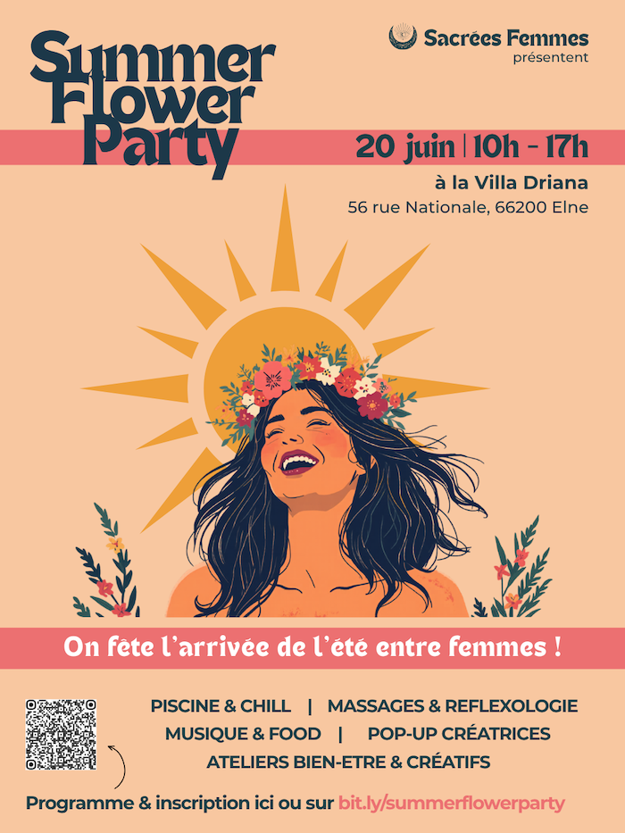 summer flower party atelier yoga perpignan